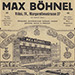 Max Böhnel Versandhaus und Uhrengroßhändler in Wien 1910 - Katalog in Tschechisch. Führte Küchenuhren mit Uhrblättern der Wilhelmsburger Steingut-Fabrik.