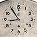 Junghans Kchenuhr, mit Uhrblatt der Wilhelmsburger Steingut-Fabrik